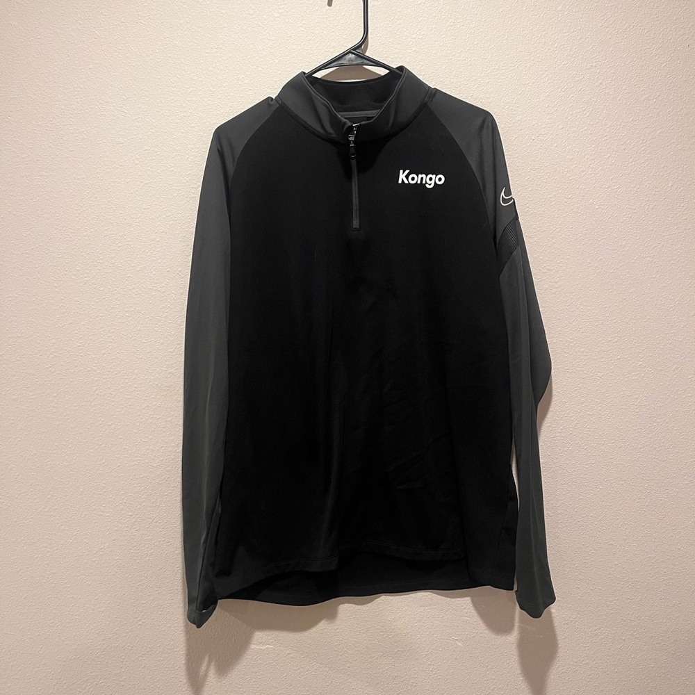 Nike Black and Gray Sports Pullover